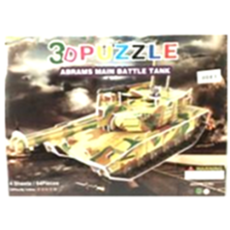 3D Army Tank Puzzle 